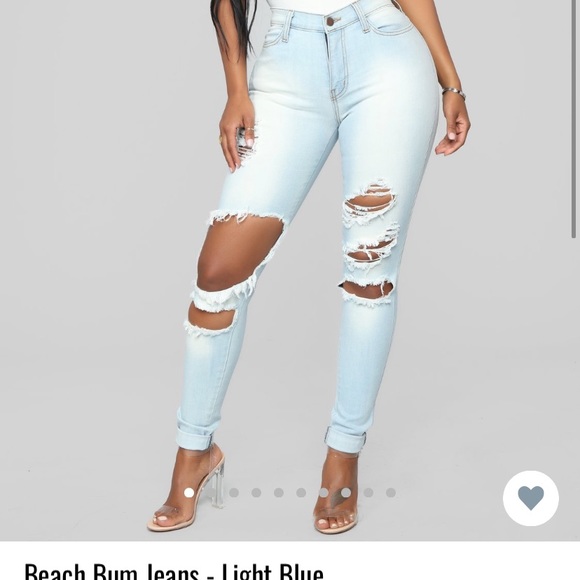 Fashion Nova Denim - Fashion Nova beach bum jeans